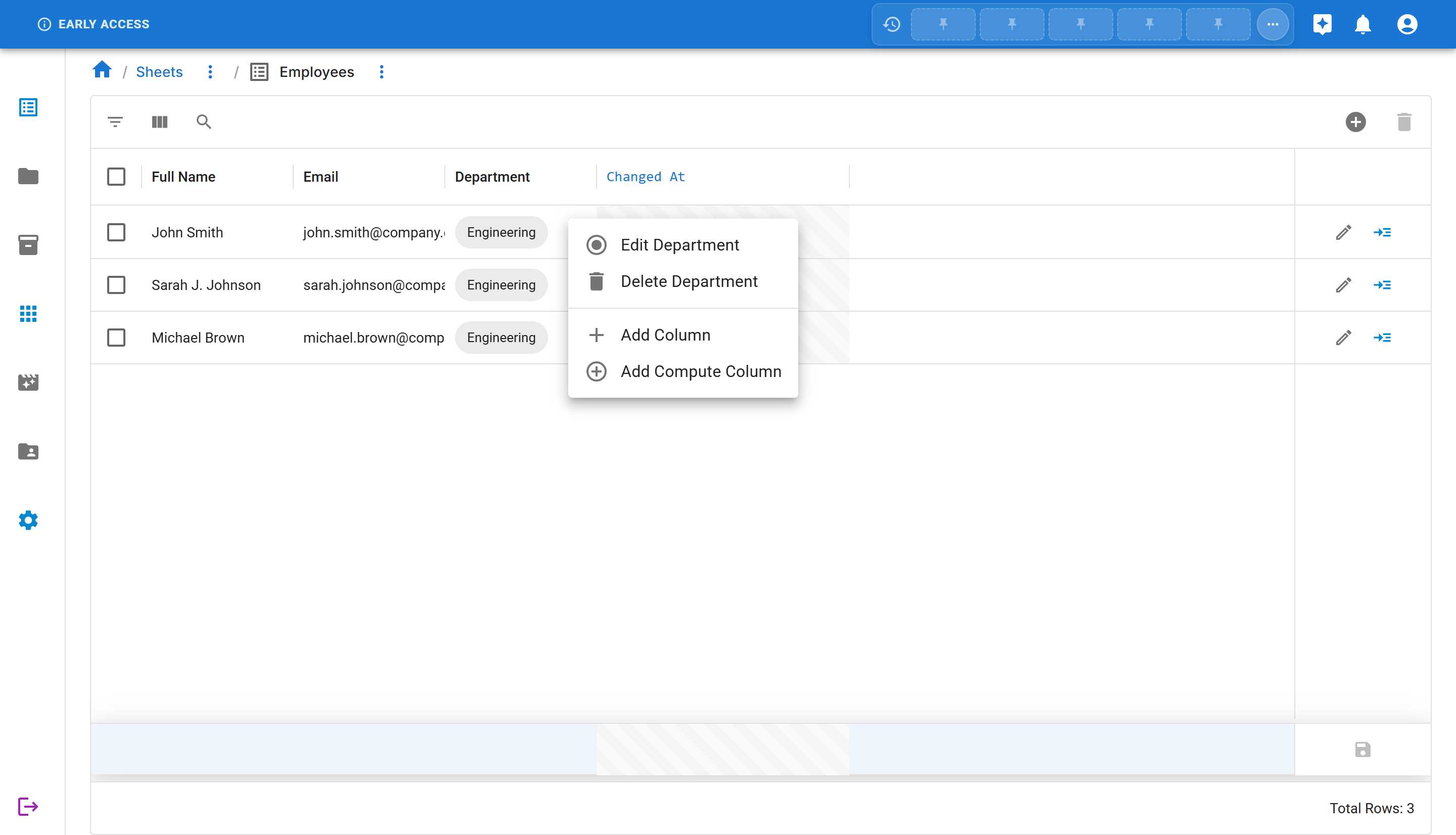 Right-Click Column Header
