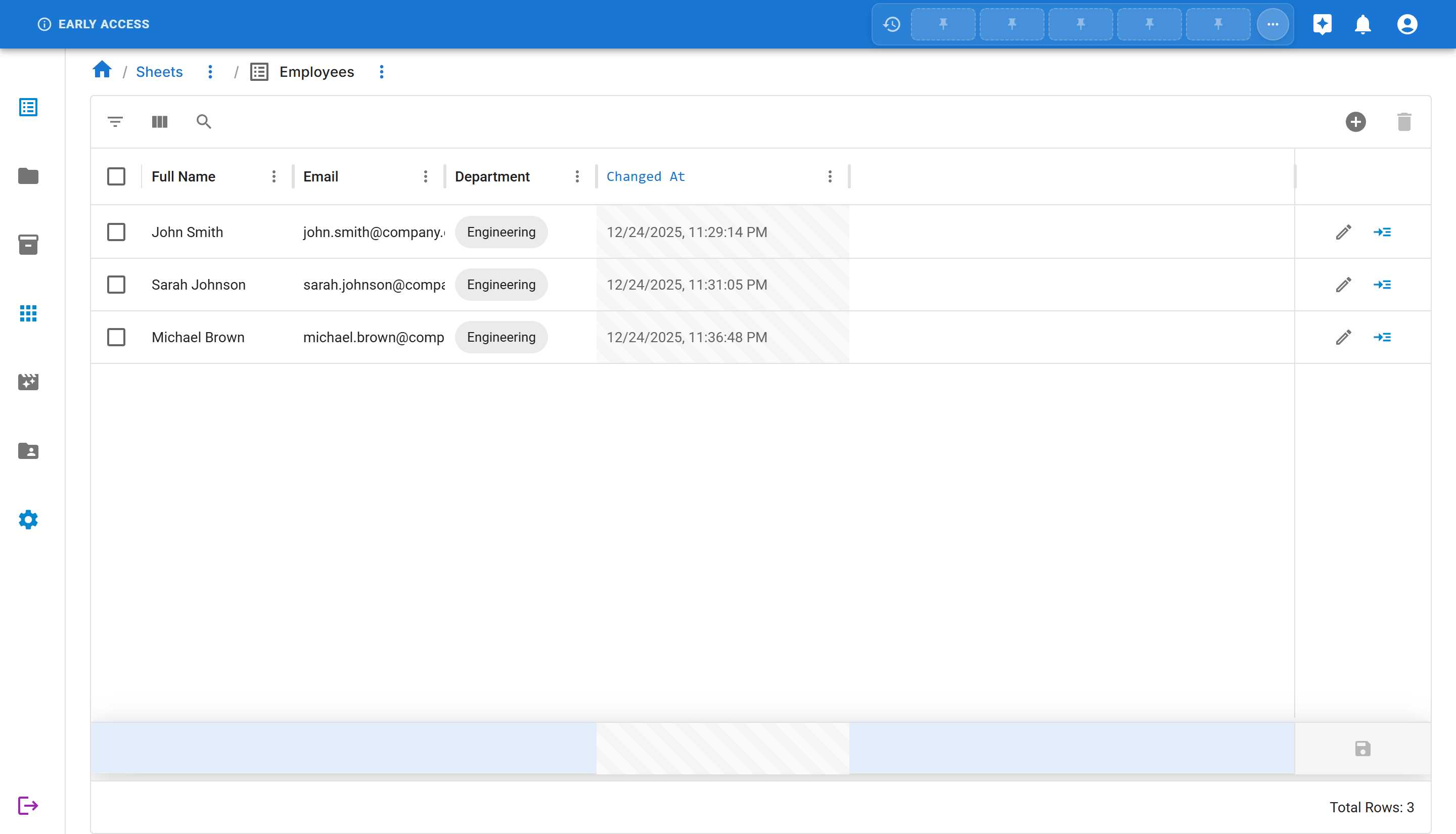 Inline Editing Saved