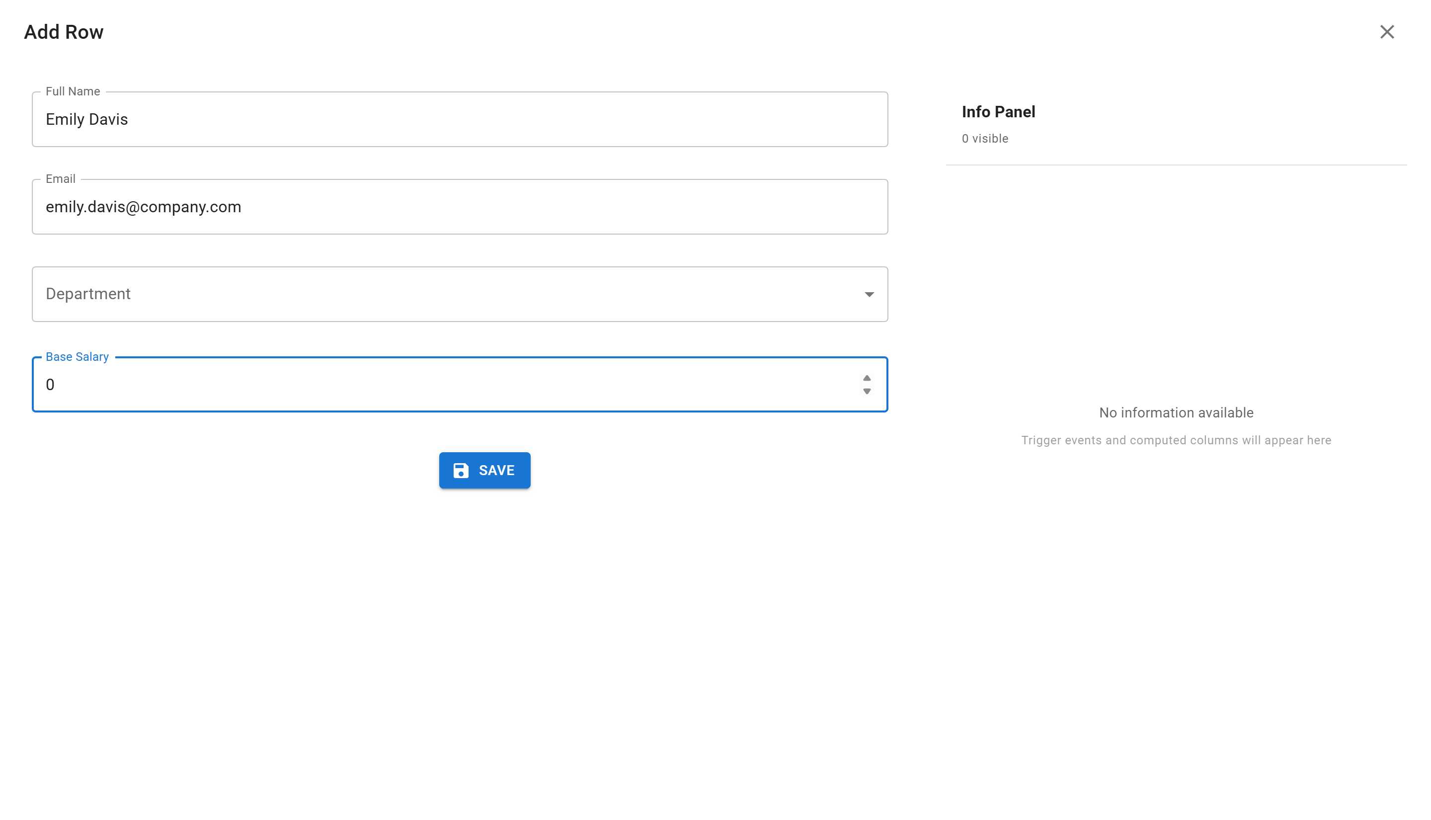 Form with Invalid Value